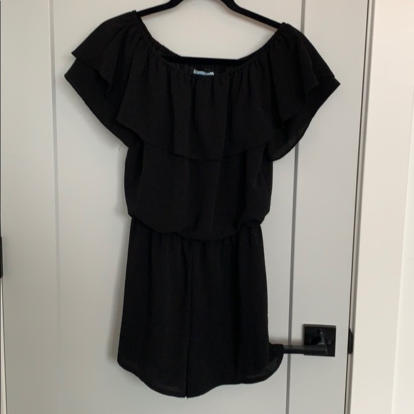 black dressy romper